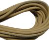 Round stitched nappa leather cord Sand yellow-4mm