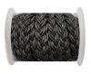 Flat Braided Cords-10MM- Twist Style- Vintage Black