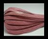 Flat Italian Leather- Stripes -10mm- Pink
