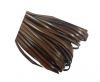 Flat leather Italian  - 4 mm - dark brown