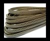 Flat Leather Cords - Chess Style - 5mm-Taupe