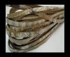 Flat Italian Nappa Leather Snake Style 5MM - natural