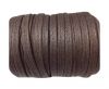 Flat Wax Cotton Cords - 5mm  - Coffee Brown