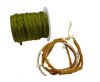 Habotai silk cords - Bright Olive