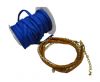 Habotai silk cords - Prussian blue