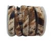 Hair-On-Flat Leather-dark cow print-10MM