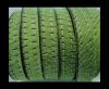 Hair-On Leather with Stitch-Grass Green-10mm