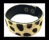 Hair-on bracelet-Dalmation white-20mm