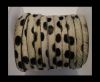 Hair-On Leather Flat-Dalmatian (small dots)-20mm