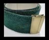 Hair-On Leather Belts-Green-40mm