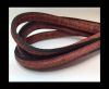 Half round stitched Leather -10mm- Croco Old Rose