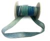 Hand dyed silk ribbons - Splash