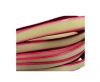 Italian Flat Leather 10mm-Natural with pink edges
