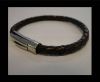 Unisex Leather Bracelet MLBSS-14