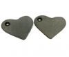 KC-Key Cord Heart Shape 4cm grey