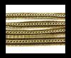 Leather with 3 chains-10mm-Brown