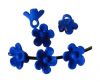 Metal Beads-Flower-Blue-8mm