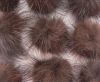 Mink Pom Pom Dark-Brown