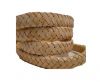Oval Regaliz braided cords - Natural
