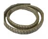 Oval Regaliz braided cords - 10mm-Metallic Olive Green