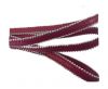 Real Nappa Flat Leather with steel balls chains-10mm-Cranberry