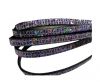 Real Nappa Leather - VIOLET -Glitter Style -5mm