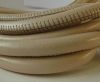 Round stitched nappa leather cord vanilla-6mm