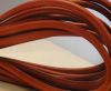 Round stitched nappa leather cord Vintage Red-6mm