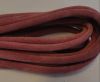 Round stitched nappa leather cord Suede Round-Dark Pink-6mm