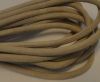 Round stitched nappa leather cord Suede Round-Natural-6mm
