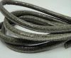 Real Round Nappa Leather cords - Lizard Prints -Taupe Lizard- 6m