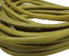 Real Round Nappa Leather cords-Lizard Prints-Yellow Lizard- 4mm