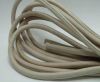 Real Round Nappa Leather cords - Beige - 8mm