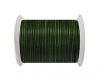 Round Leather Cord - Vintage- Fern green- 2mm