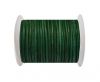 Round Leather Cord -Vintage Fern green- 3mm