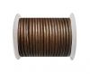 Round Leather Cord 4mm- Metallic Tamba