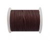 Round Leather Cord SE/R/Bordeaux - 2mm