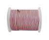 Round Leather Cord - SE.Pastel pink  - 3mm