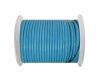 Round Leather Cord - SE.Sky  Blue - 4mm