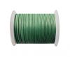 Round leather cord-2mm-metallic pastel green
