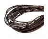 Round stitched nappa leather cord 3mm-Python Dark Brown
