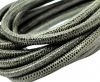 Round stitched nappa leather cord 4mm-Lizard Taupe