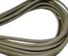 Round stitched nappa leather cord Lizard-Style -Light Sand-4mm