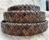 Oval Braided Leather Cord-15.5 by 4.5mm- se_pb_102