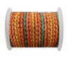 Round Braided Leather Cord SE/DM/06-Sun-8mm