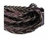 Suede cords with chains-10mm-purple