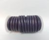 Round Leather Cord - Vintage Purple -5mm