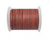 Round leather cord-2mm- Vintage MID RED
