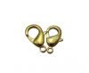 Zamak Lobster Claw Clasps-FI-7001 -Gold - 10mm