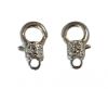 Zamak Lobster Claw Clasps-FI-7039-21mm-Antique SILVER